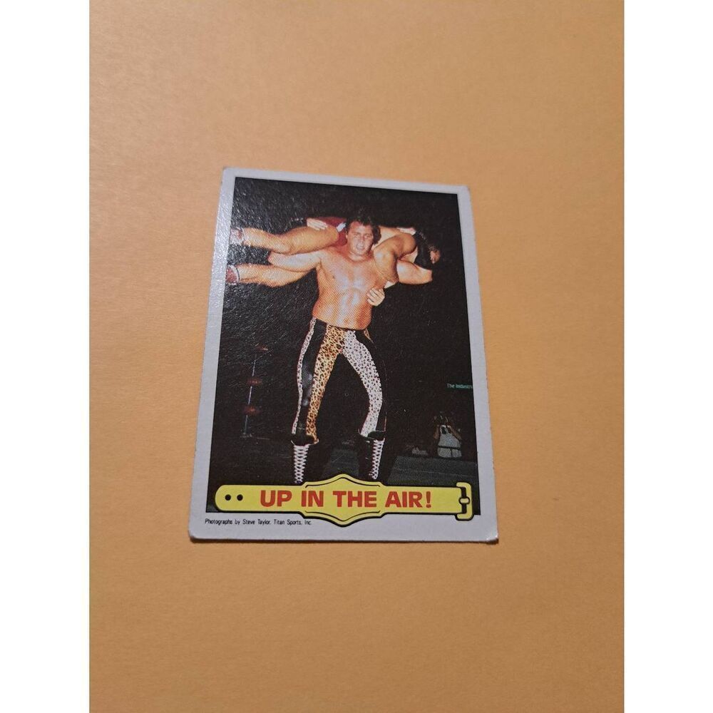 Vintage 1985 WWF Ringside Action Trading Card #26 Brutus Beefcake Body Slam